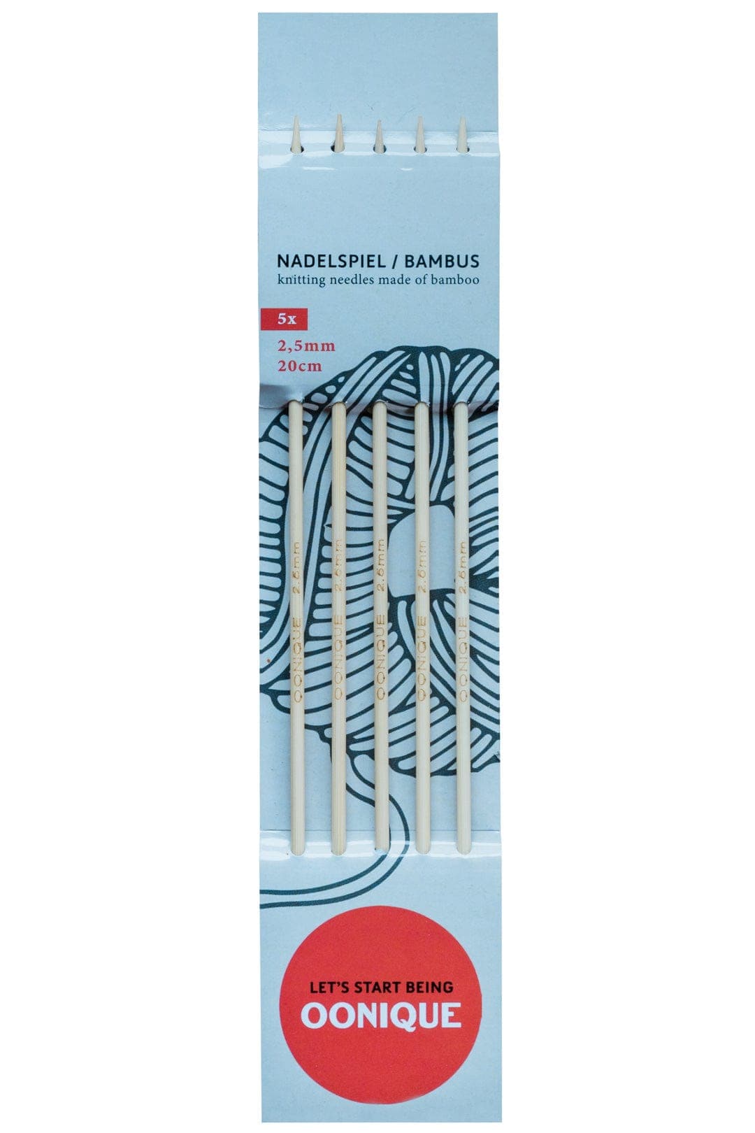 Nadelspiel 2,5mm OONIQUE von OONIQUE jetzt online kaufen bei OONIQUE