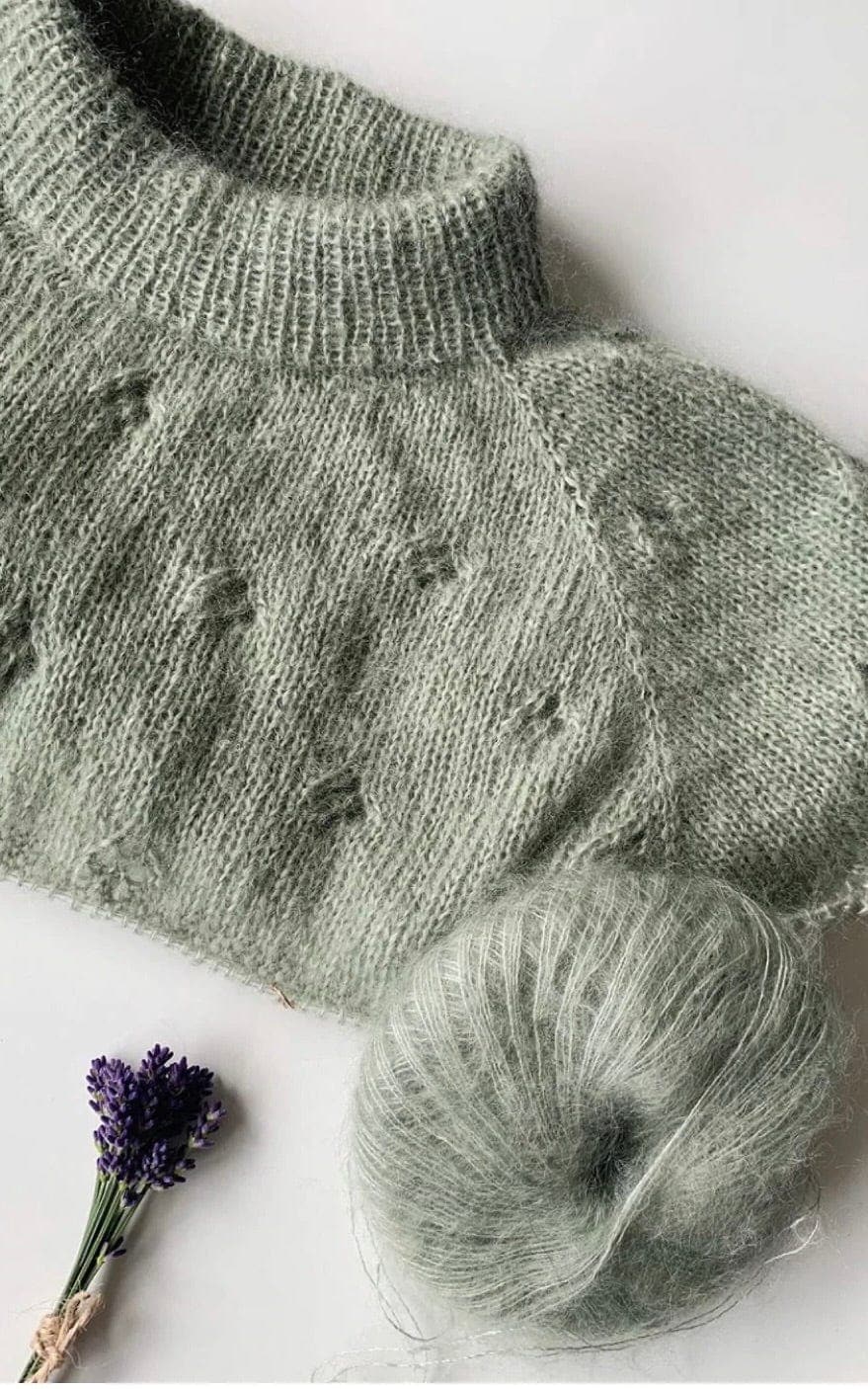 Fortune Sweater - TYNN SILK MOHAIR - Strickset von PETITE KNIT jetzt online kaufen bei OONIQUE