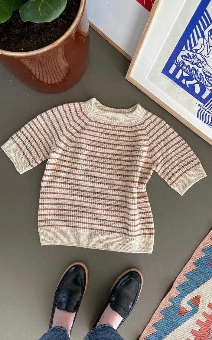 Friday Tee (gestreift) - SUNDAY - Strickset von PETITE KNIT jetzt online kaufen bei OONIQUE