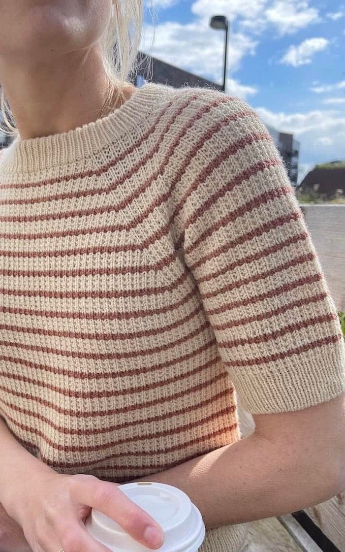 Friday Tee (gestreift) - SUNDAY - Strickset von PETITE KNIT jetzt online kaufen bei OONIQUE