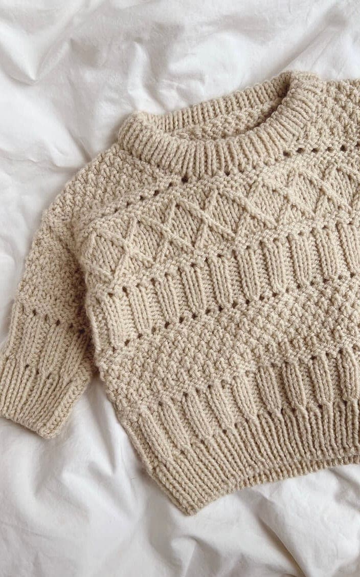 Ingrid Sweater Baby - DOUBLE SUNDAY - Strickset von PETITE KNIT jetzt online kaufen bei OONIQUE