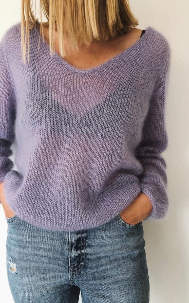 Kumulus Bluse - TYNN SILK MOHAIR - Strickset von PETITE KNIT jetzt online kaufen bei OONIQUE