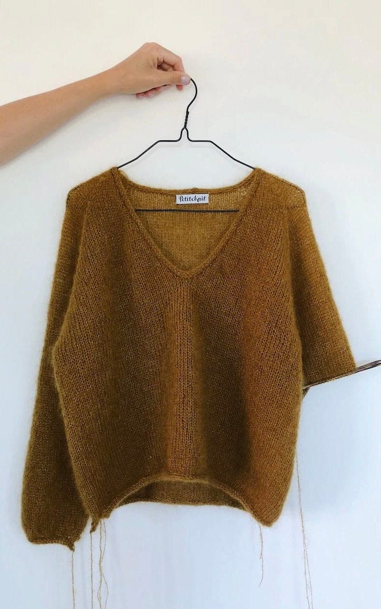Kumulus Bluse - TYNN SILK MOHAIR - Strickset von PETITE KNIT jetzt online kaufen bei OONIQUE