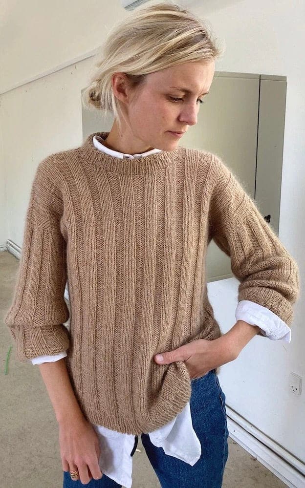 Längsstreifen Pullover - SUNDAY & TYNN SILK MOHAIR - Strickset von PETITE KNIT jetzt online kaufen bei OONIQUE