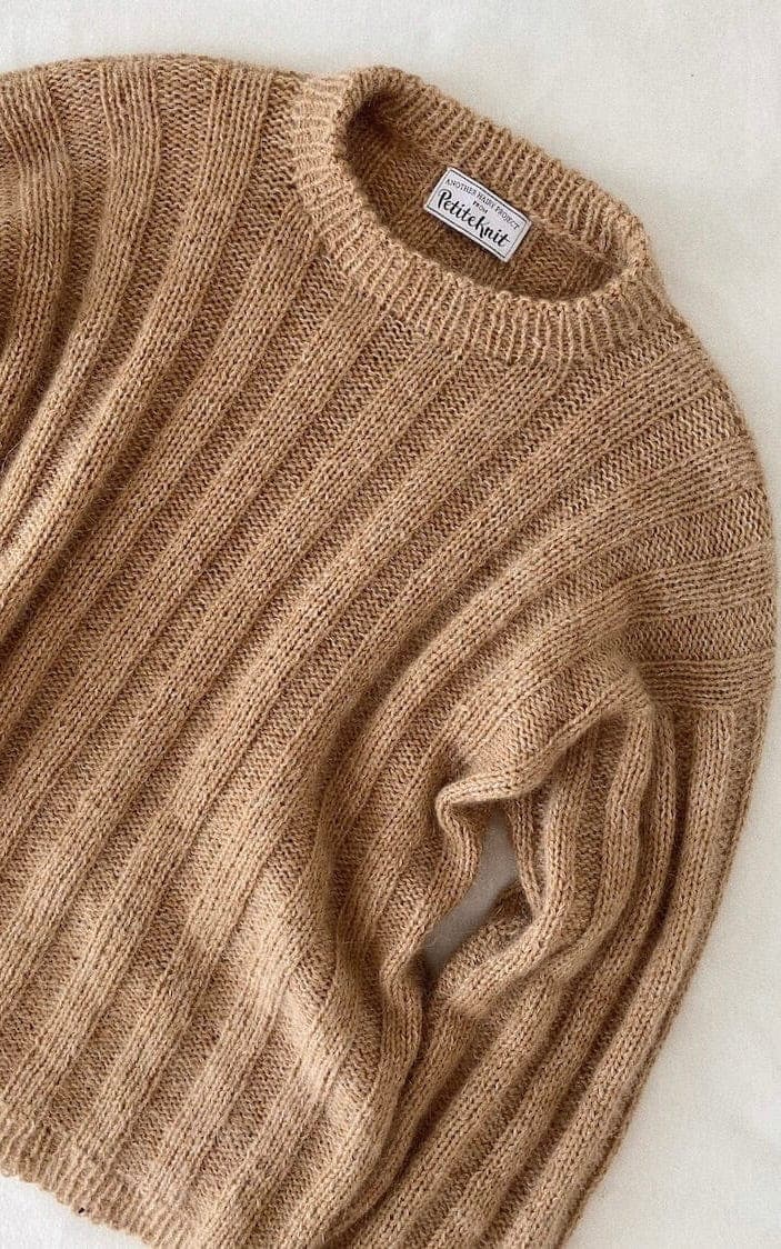 Längsstreifen Pullover - SUNDAY & TYNN SILK MOHAIR - Strickset von PETITE KNIT jetzt online kaufen bei OONIQUE