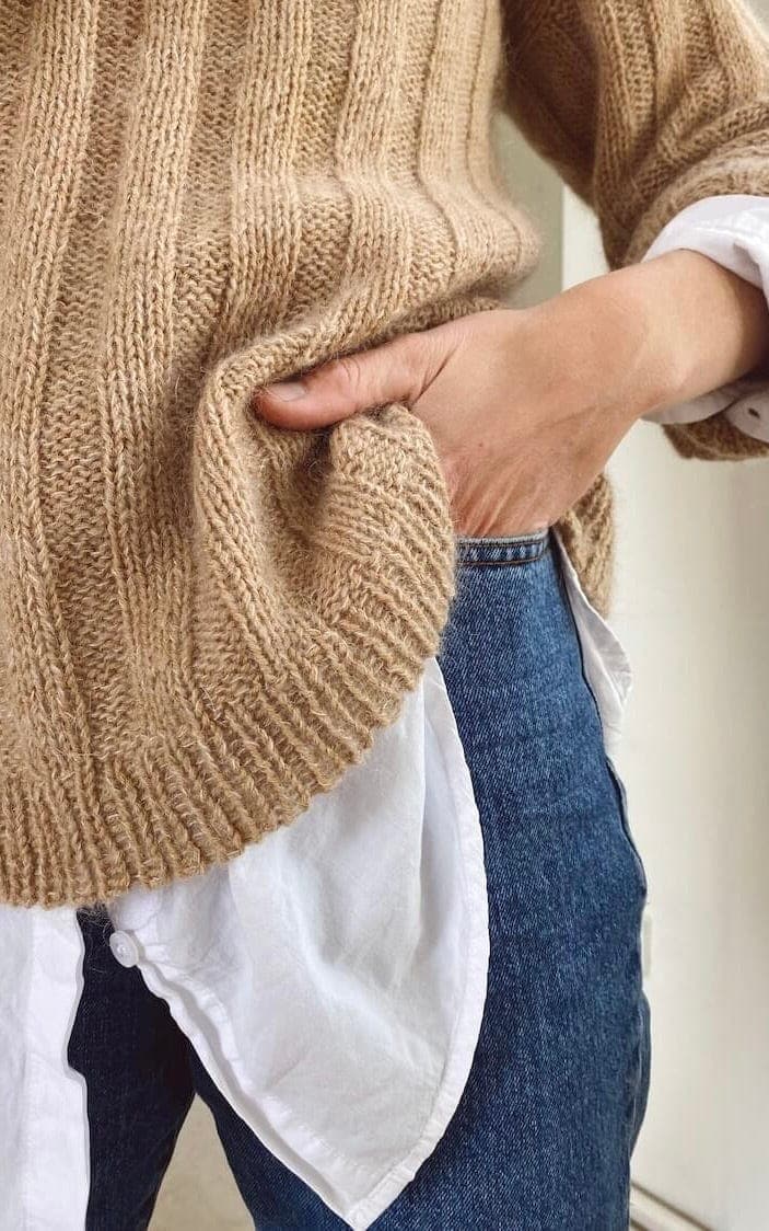 Längsstreifen Pullover - SUNDAY & TYNN SILK MOHAIR - Strickset von PETITE KNIT jetzt online kaufen bei OONIQUE