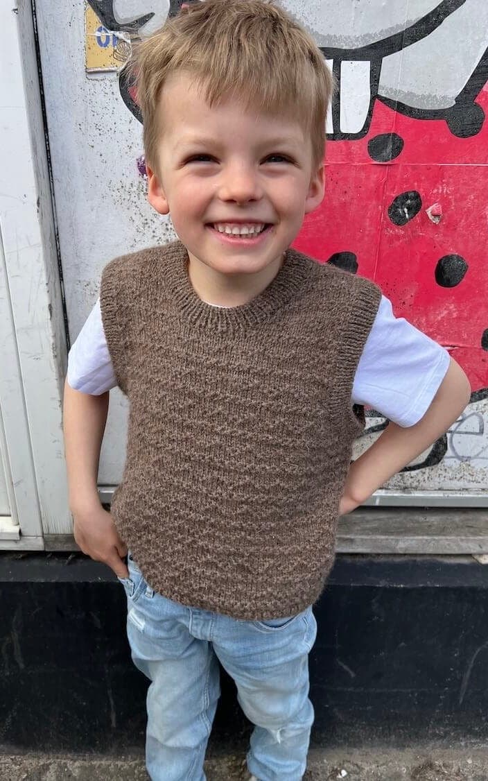 Sille Slipover - DOUBLE SUNDAY - Strickset von PETITE KNIT jetzt online kaufen bei OONIQUE