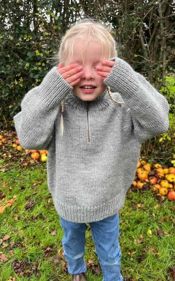 Zipper Sweater Light Junior - PEER GYNT - Strickset - OONIQUE