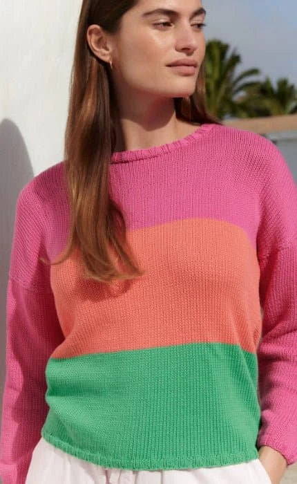 Pullover mit Blockstreifen - PROMESSA - Strickset von LANA GROSSA jetzt online kaufen bei OONIQUE