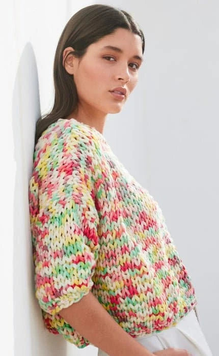 Pullover mit Fallmaschenmuster - GELATO - Strickset von LANA GROSSA jetzt online kaufen bei OONIQUE