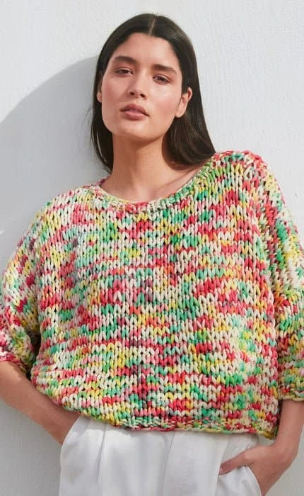 Pullover mit Fallmaschenmuster - GELATO - Strickset von LANA GROSSA jetzt online kaufen bei OONIQUE