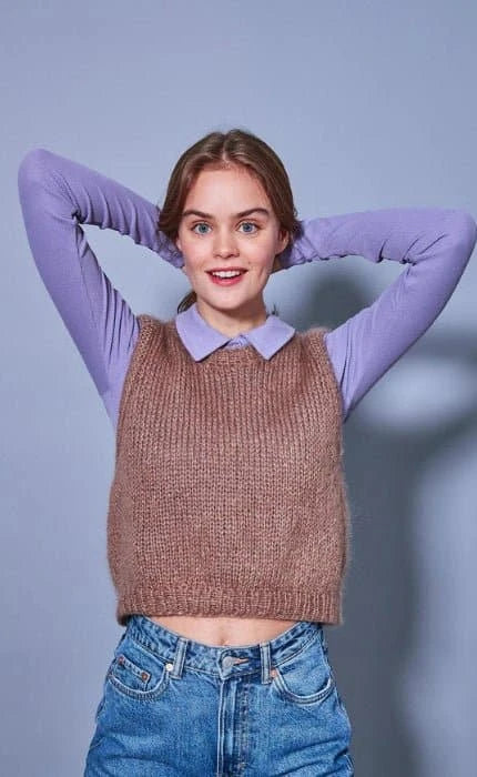 Saga Vest - SOFT SILK MOHAIR - Strickset von SPEKTAKELSTRIK jetzt online kaufen bei OONIQUE