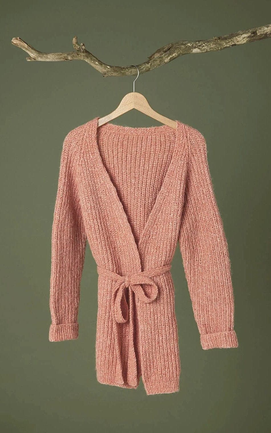 SANDNES Strickset Cardigan mit Halbpatent - KOS - Strickset