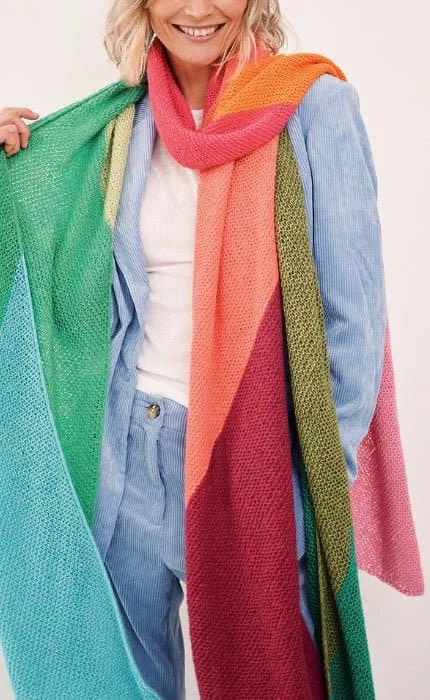 Schal kraus rechts - ECOPUNO - Strickset von LANA GROSSA jetzt online kaufen bei OONIQUE