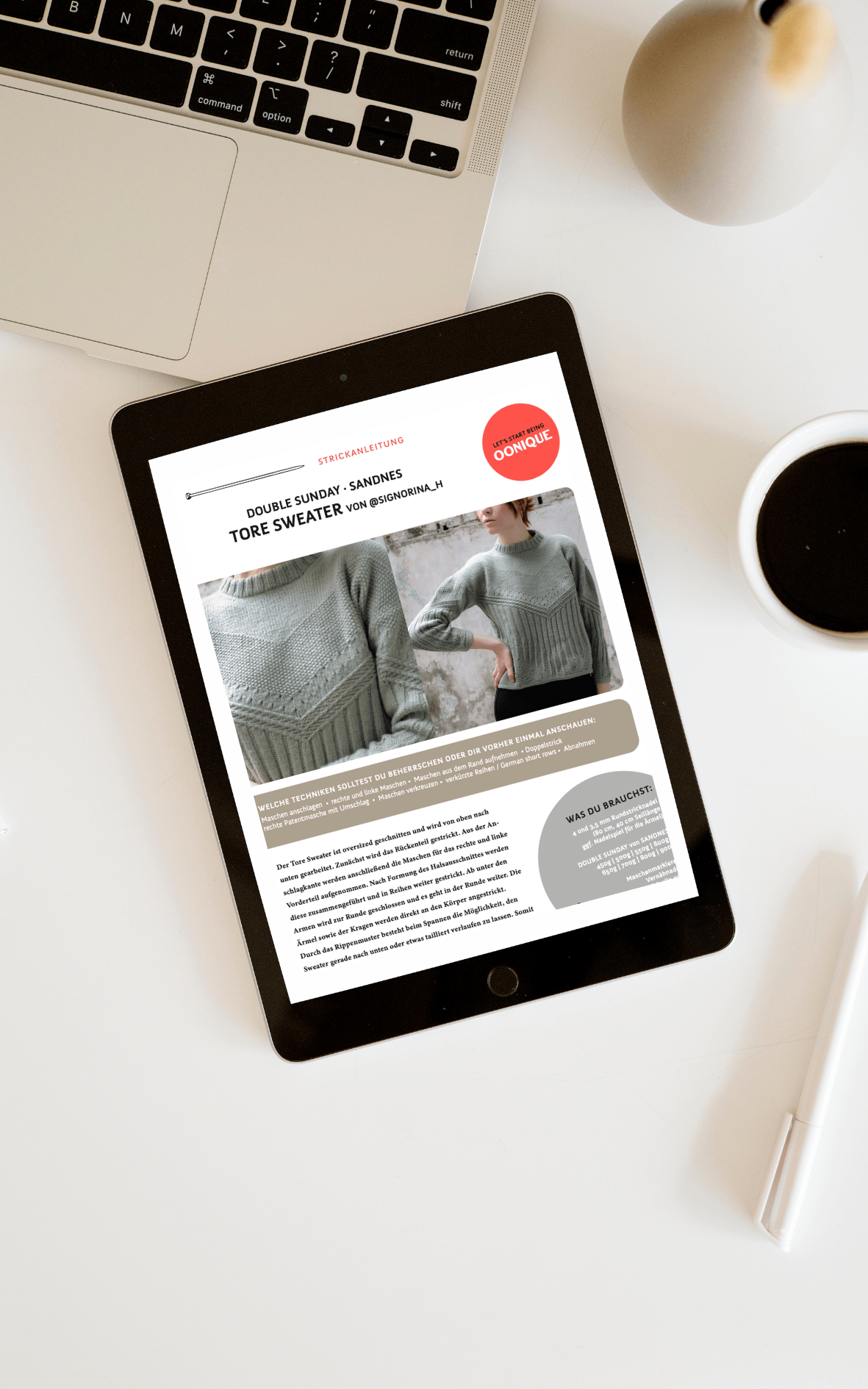 Tore Sweater - ANLEITUNG von SIGNORINA H jetzt online kaufen bei OONIQUE