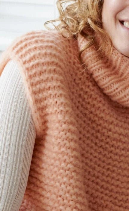 Slipover mit Seitenschlitzen - ALPACA AIR - Strickset von LANA GROSSA jetzt online kaufen bei OONIQUE