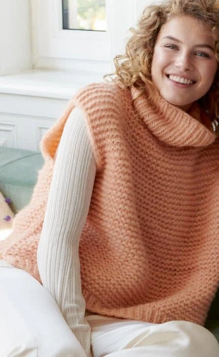 Slipover mit Seitenschlitzen - ALPACA AIR - Strickset von LANA GROSSA jetzt online kaufen bei OONIQUE