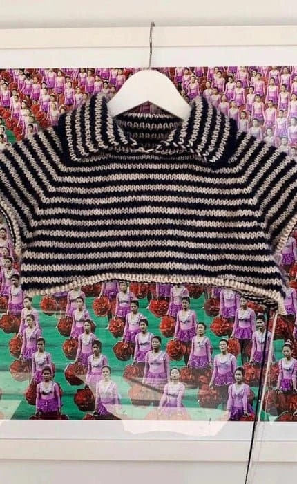 Stripe Overload Polo - COOL WOOL BIG & SILKHAIR - Strickset von SPEKTAKELSTRIK jetzt online kaufen bei OONIQUE