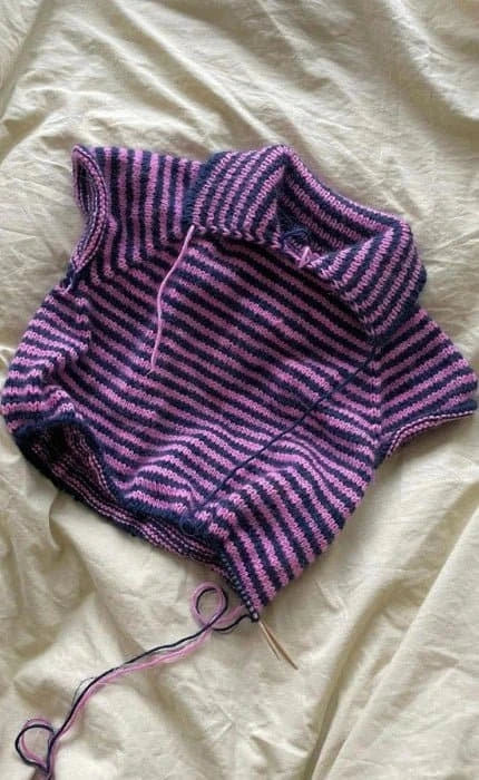 Stripe Overload Polo - COOL WOOL BIG & SILKHAIR - Strickset von SPEKTAKELSTRIK jetzt online kaufen bei OONIQUE
