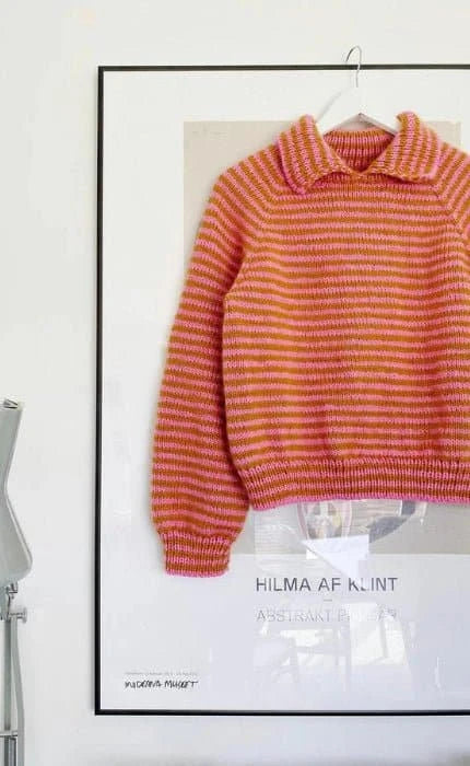 Stripe Overload Polo - COOL WOOL BIG & SILKHAIR - Strickset von SPEKTAKELSTRIK jetzt online kaufen bei OONIQUE