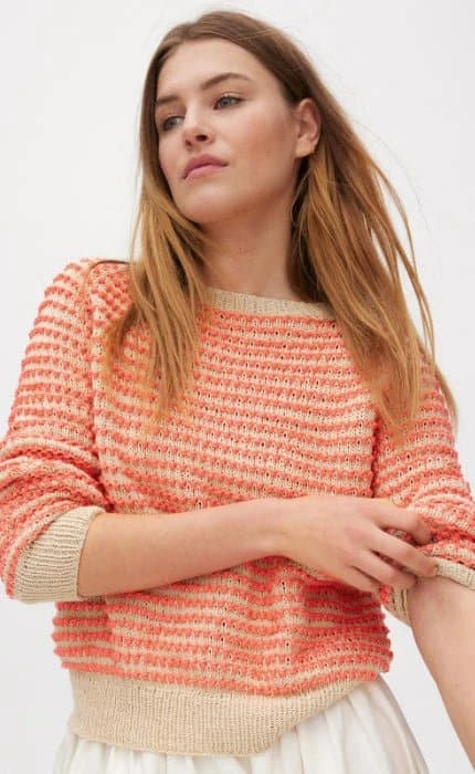 Topdown Pullover - PROMESSA & LANDLUST SOMMRSEIDE - Strickset von LANA GROSSA jetzt online kaufen bei OONIQUE