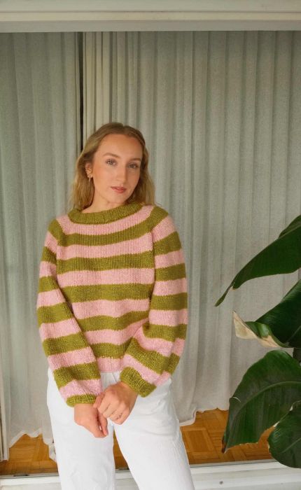 Sophomore Sweater - the perfect second knitting project kit