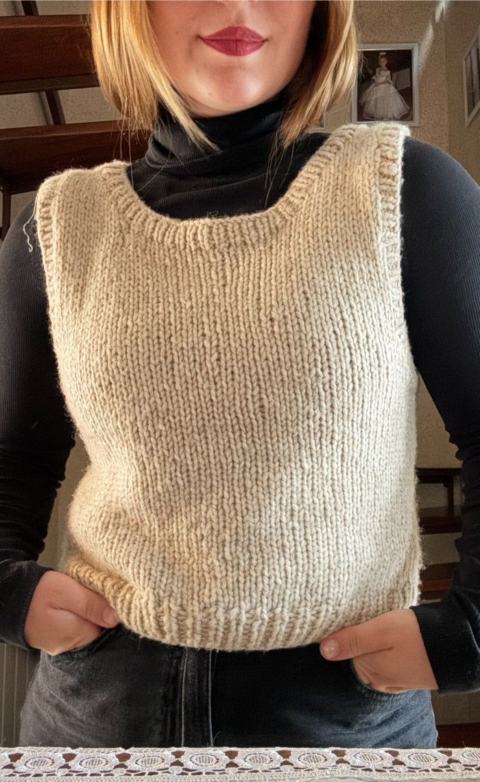 New Beginnings Sweater - Beginner Knitting Kit with Video Tutorial