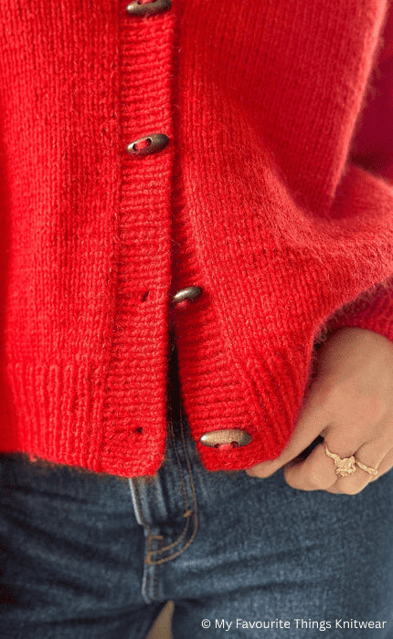 Cardigan No. 9 - THE MERRY MERINO 110 & SILKY KID RMS - Strickpaket