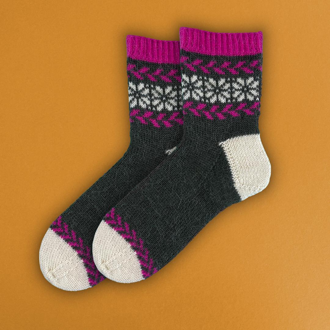 Primavera Socken - EDELWEISS ALPAKA 4-FACH - Strickpaket