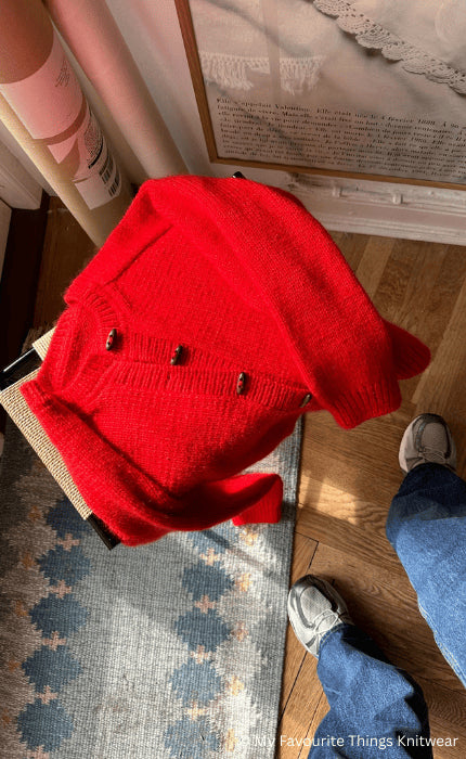 Cardigan No. 9 - THE MERRY MERINO 110 & SILKY KID RMS - Strickpaket
