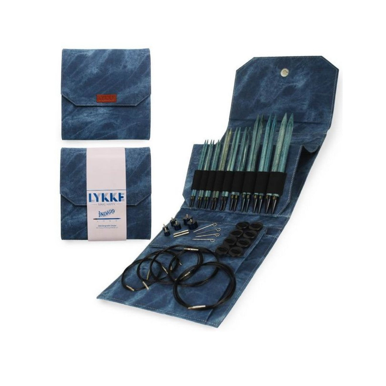 LYKKE - Nadelset austauschbare Nadelspitzen indigo
