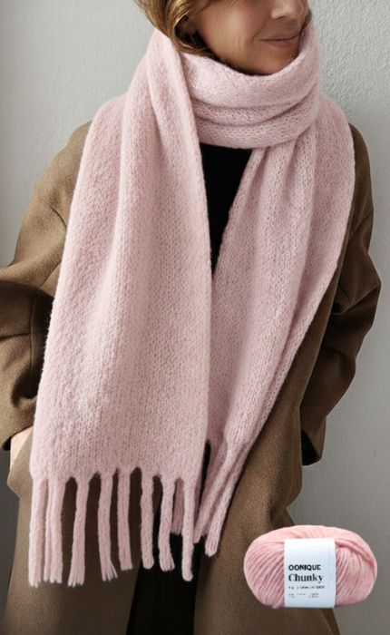 Berlin Scarf - OONIQUE CHUNKY - Strickset