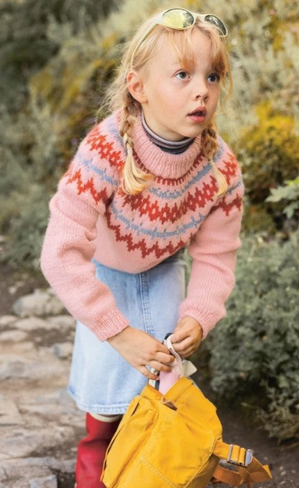 Polar-Light Kinderpullover Nr. 2 - ALPAKKA ULL - Strickpaket