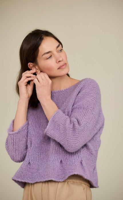 Top-Down Pullover - ALPACA AIR II - Strickpaket