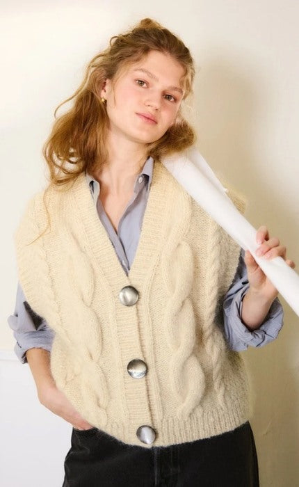 Harper Vest - BALLERINA CHUNKY MOHAIR & KOS - Strickpaket