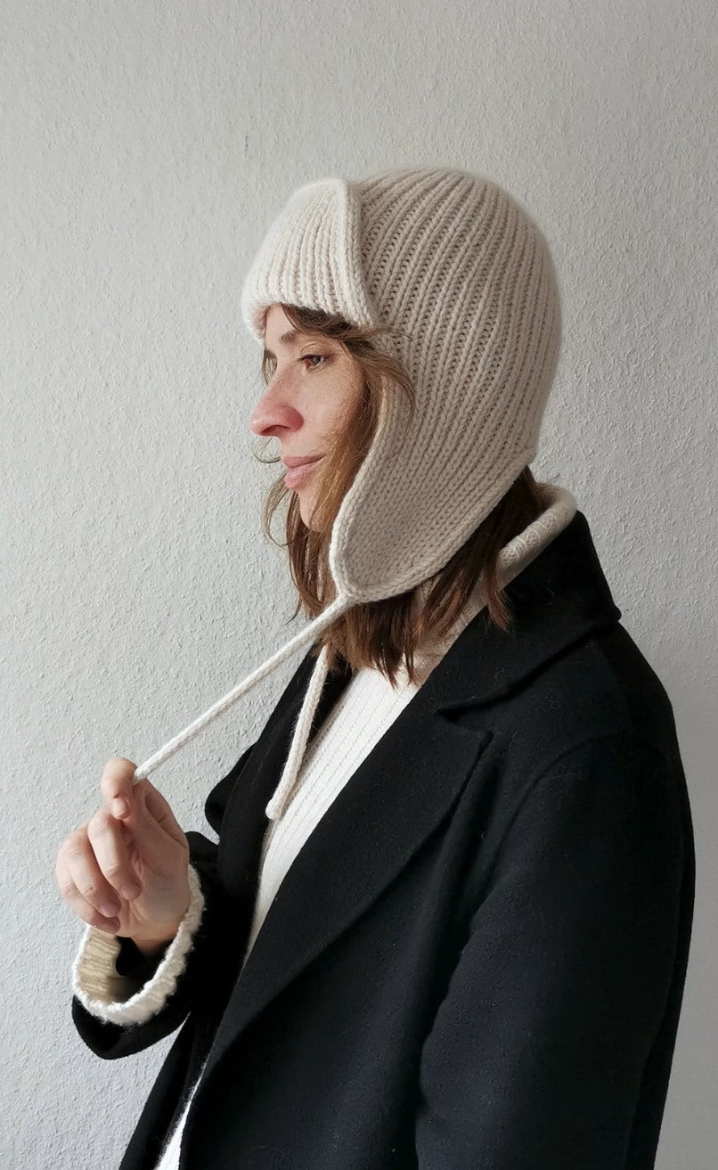 Carlo Mütze - BIG VINTAGE WOOL GOTS - Strickpaket