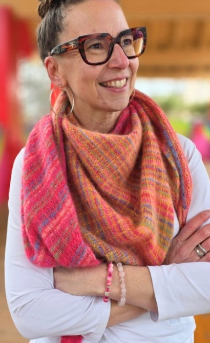 Tuch MALAMA - EDELWEISS ALPAKA & SILKY KID RMS- Strickpaket