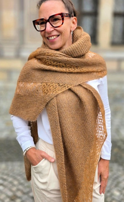 Schal Elua - BABYALPAKKA LACE & SILKY KID - Strickpaket