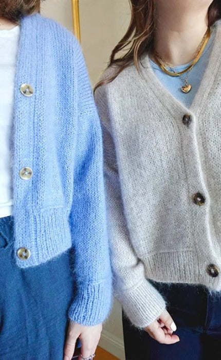 Maja Cardigan V-Neck - ECOPUNO & SILKHAIR - Strickpaket