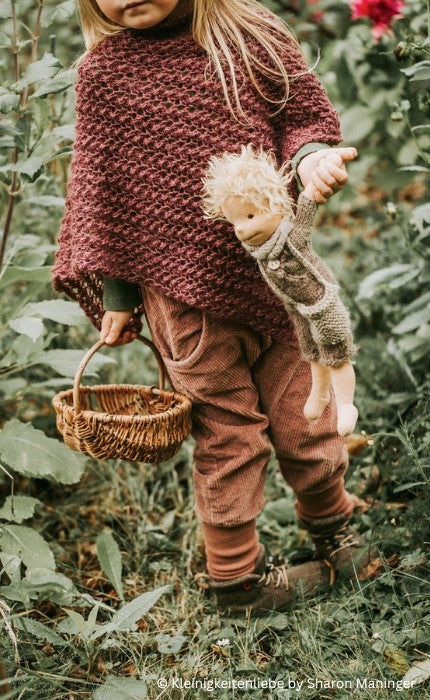 Poncho Akina Kids - POPPY - Strickpaket