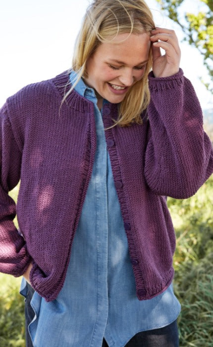 Top-Down Oversized Jacke - COOL WOOL SUPERBIG - Strickpaket