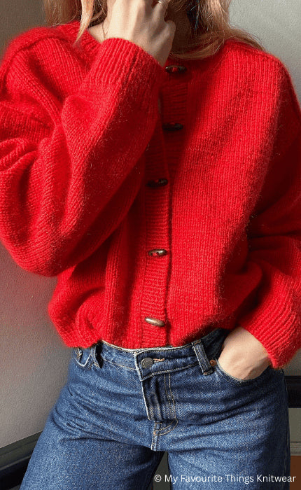 Cardigan No. 9 - THE MERRY MERINO 110 & SILKY KID RMS - Strickpaket