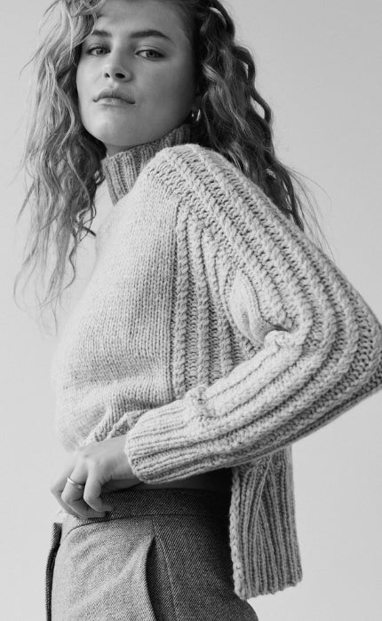 Pullover mit Zopfmuster - ALTA MODA CASHMERE 16 - Strickset von LANA GROSSA jetzt online kaufen bei OONIQUE
