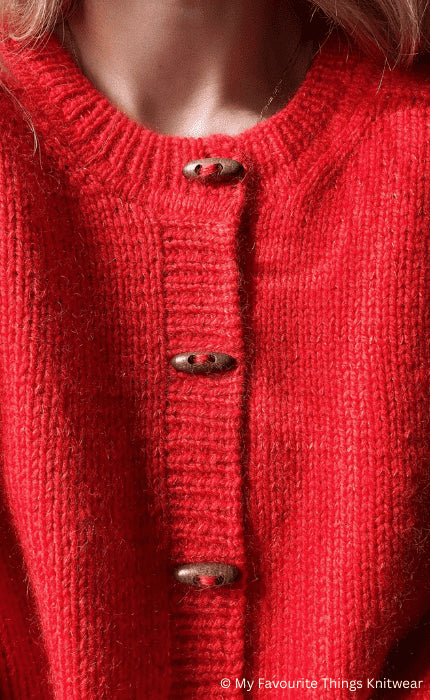 Cardigan No. 9 - THE MERRY MERINO 110 & SILKY KID RMS - Strickpaket