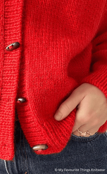 Cardigan No. 9 - THE MERRY MERINO 110 & SILKY KID RMS - Strickpaket