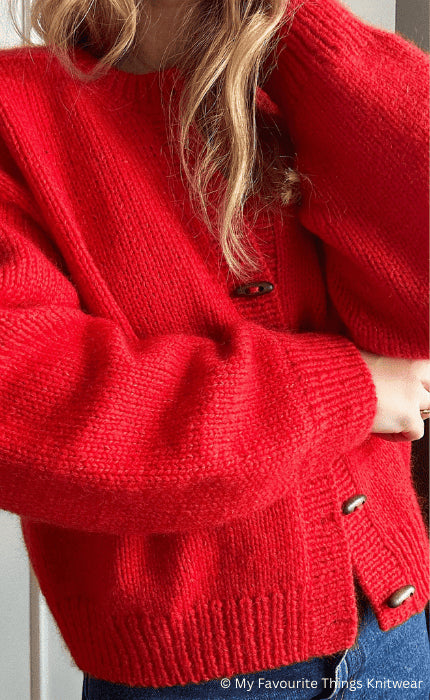 Cardigan No. 9 - THE MERRY MERINO 110 & SILKY KID RMS - Strickpaket