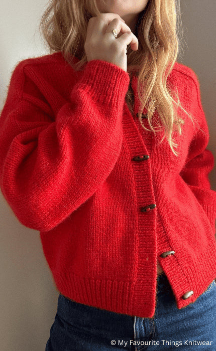 Cardigan No. 9 - THE MERRY MERINO 110 & SILKY KID RMS - Strickpaket
