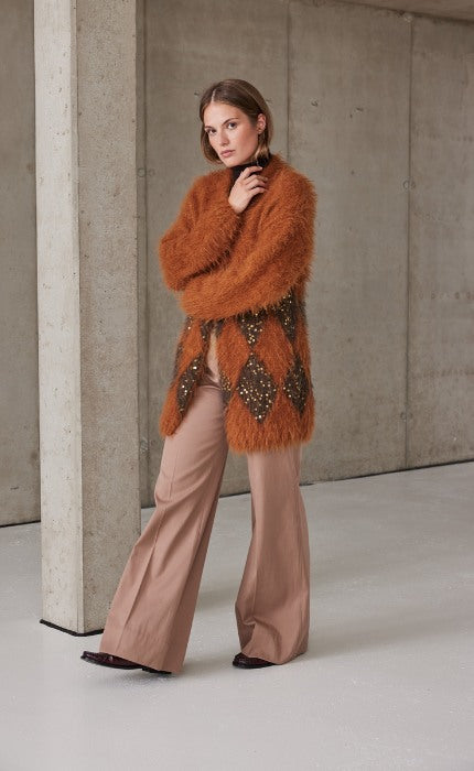 Jacke mit Rauten - ECOPUNO & BASTA & COSMO - Strickpaket