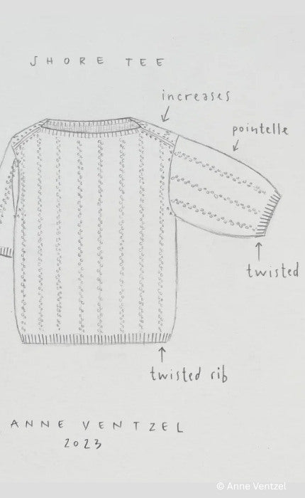 Shore Tee - TYNN LINE & ALPAKKA FOLGETRAD - Strickpaket