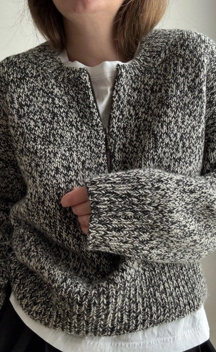 Luna Zip Sweater Einfarbig - PEER GYNT & TYNN SILK MOHAIR  - Strickpaket
